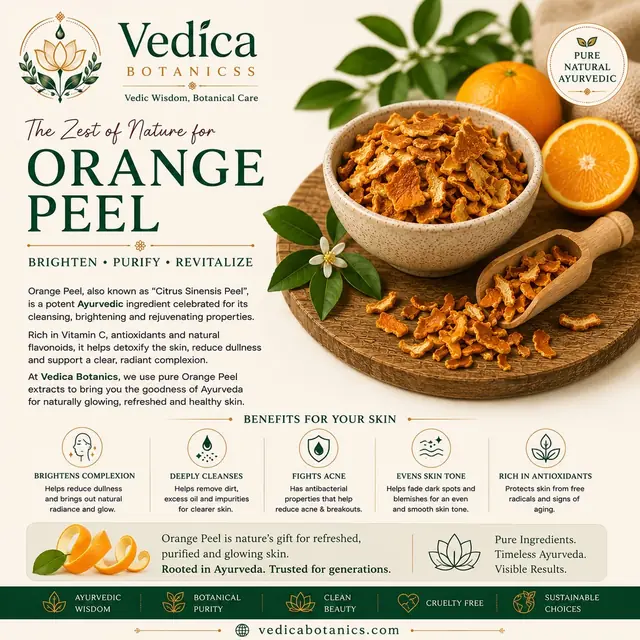 Orange Peel benefits by Vedica Botanics