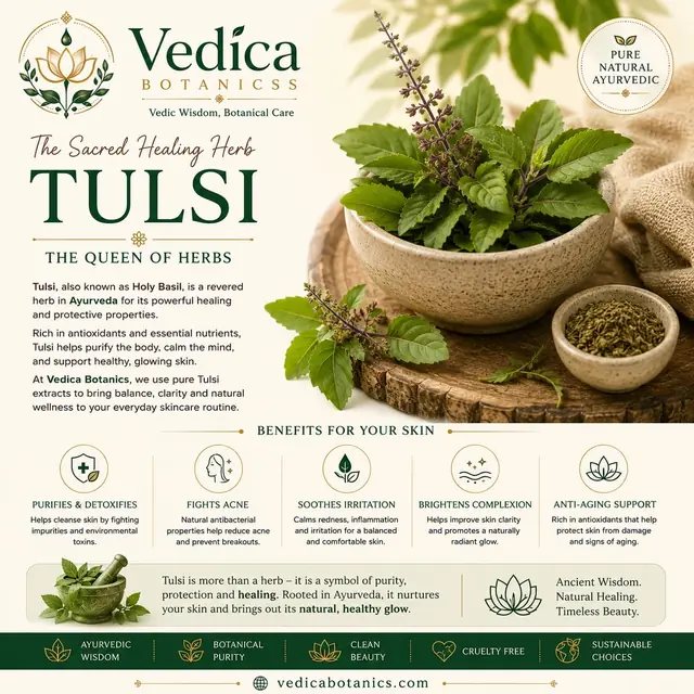 The Sacred Healing Herb Tulsi by Vedica Botanics